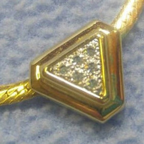 Vintage AVON Rhinestone Slide Necklace - Picture 5 of 5